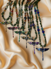Dragonfly Necklace with Jade Beads and Gemstones