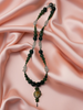 Flower Jade Beaded Necklace with Assorted Gemstones
