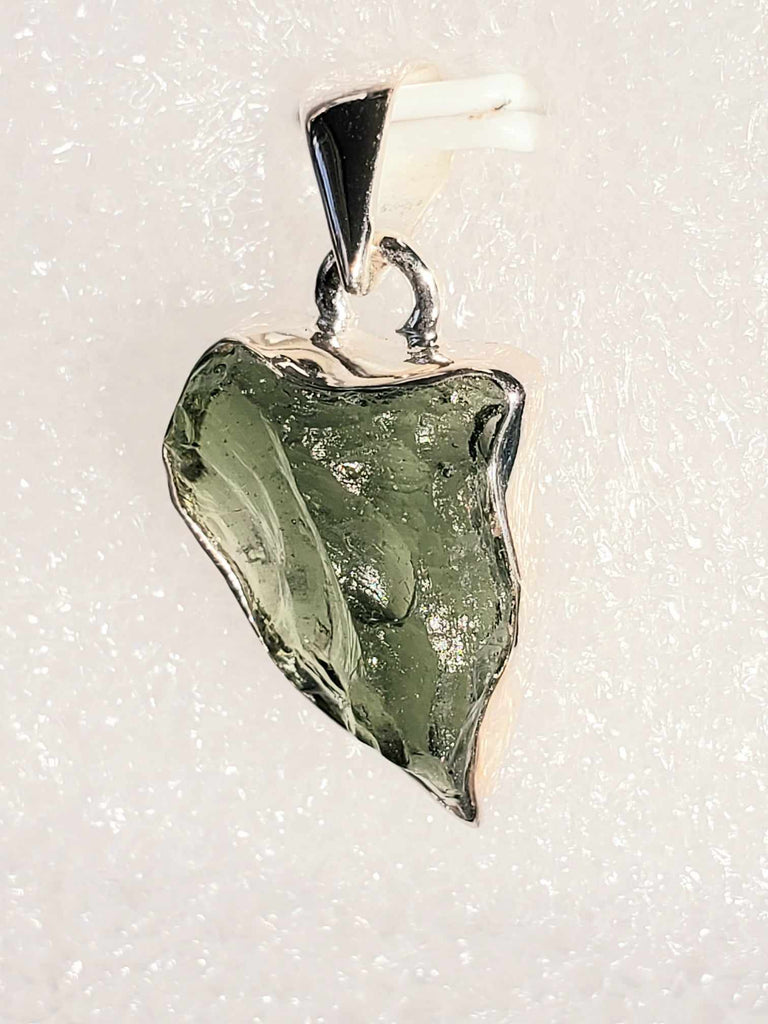 Moldavite and Silver Necklaces