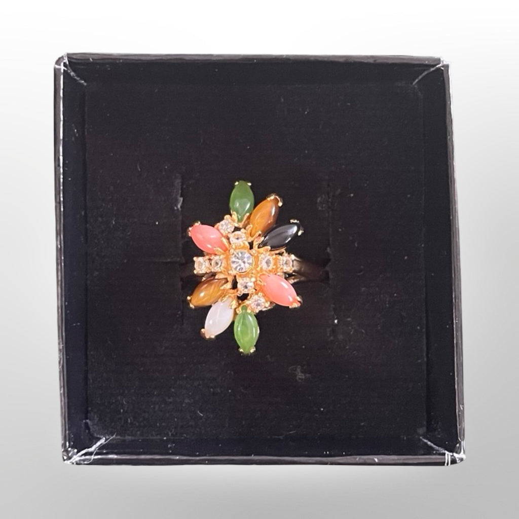 Multi Stone “Star Burst” Ring