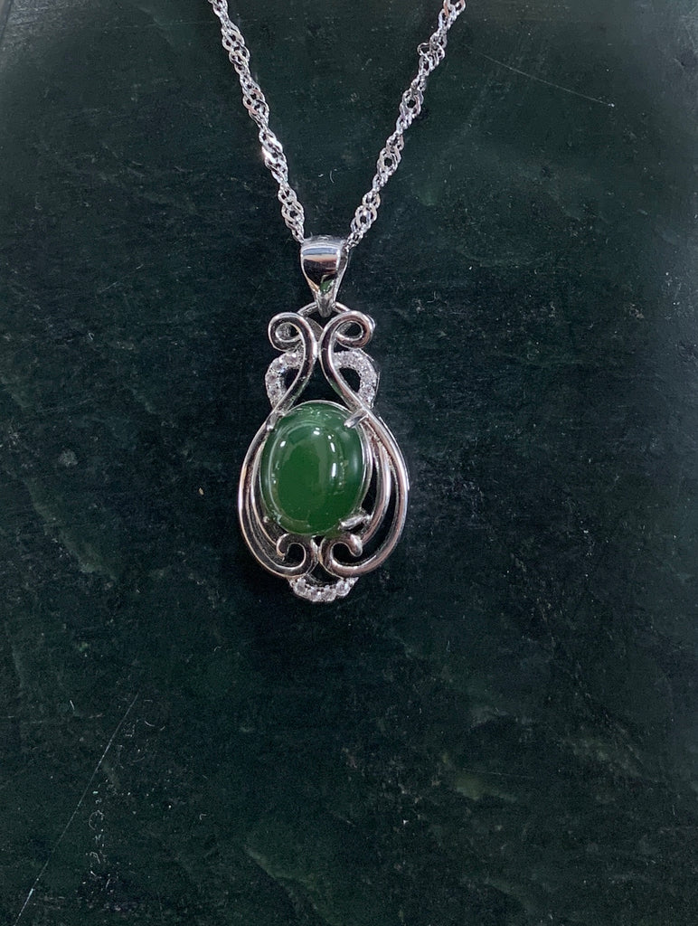 Jade Oval Necklace