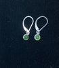 Jade and Silver Dangle Earrings