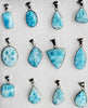 Larimar and Silver Necklaces