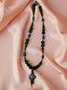 Flower Jade Beaded Necklace with Assorted Gemstones