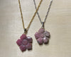 Rhodonite Flower Necklace