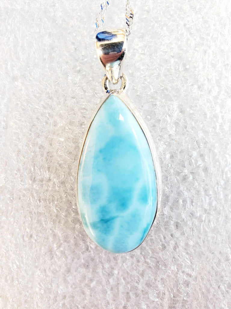 Larimar and Silver Necklaces
