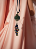 Fish Necklace with a Jade Bead