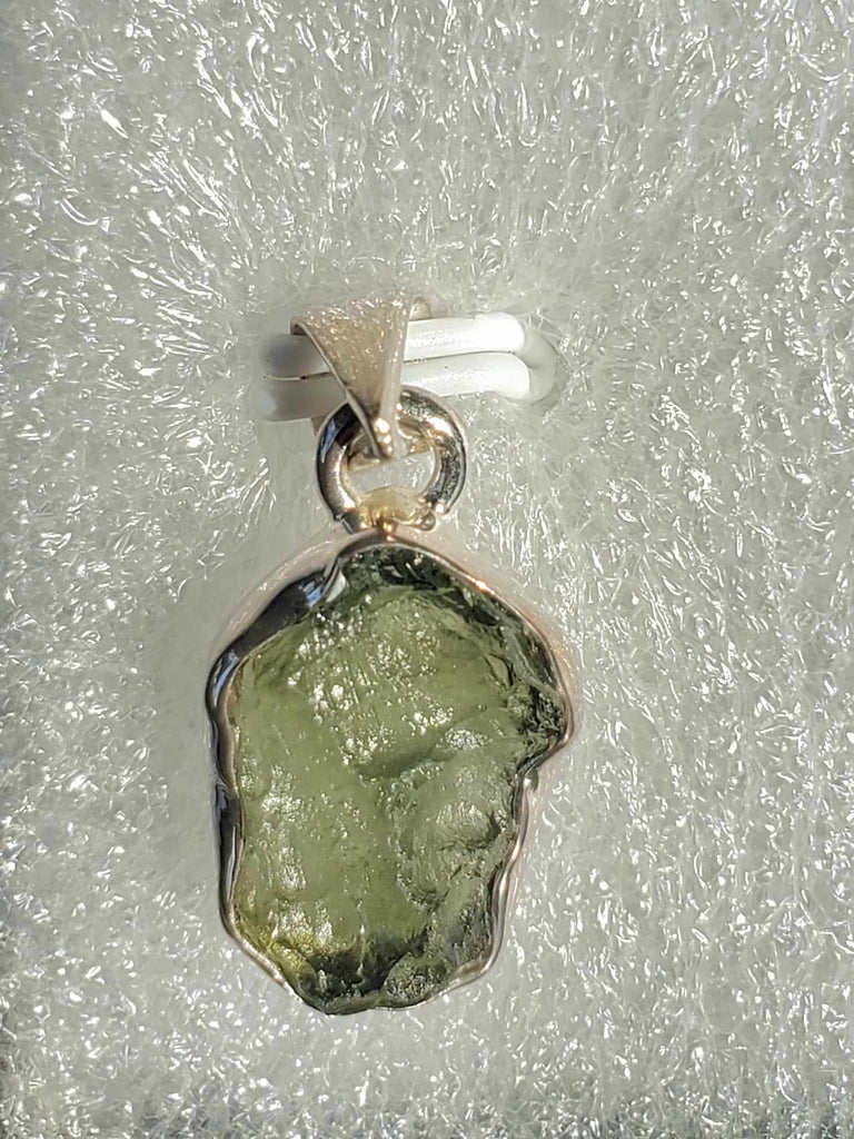Moldavite and Silver Necklaces