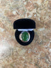 Jade oval sterling silver mens ring