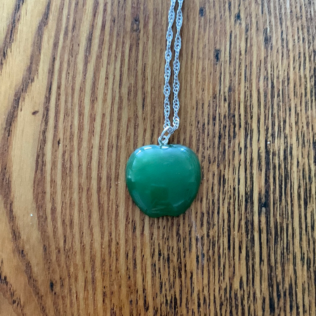 Apple pendant on a sterling silver chain