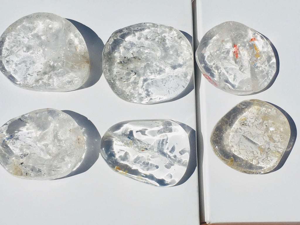 Clear Quartz Worry Stone/Palm Stone