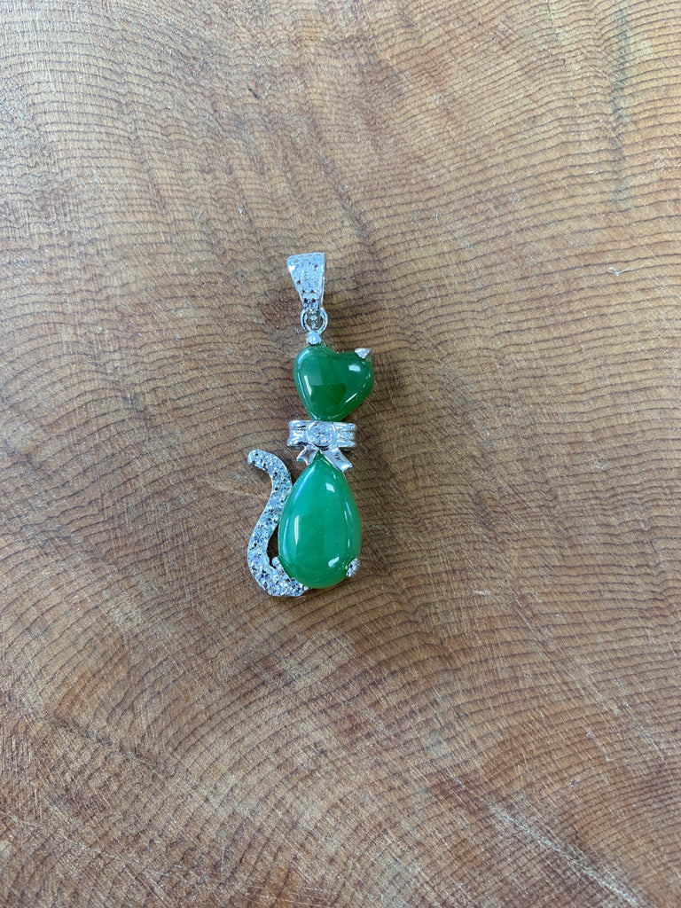 Jade Cat Pendant
