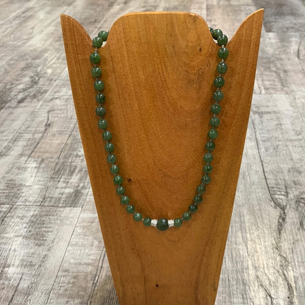 Jade beaded necklace