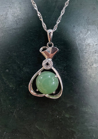 Jade &amp; Silver Pendants