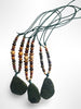Jade Wood Beaded Necklace