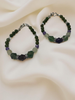 Jade Beaded Bracelet with Fluorite and Amethyst beads