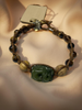 Carved Jade Beaded Bracelet with Assorted Gemstones