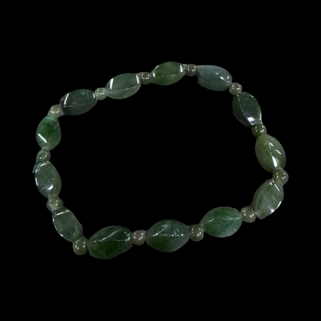 Mixed jade beaded bracelets