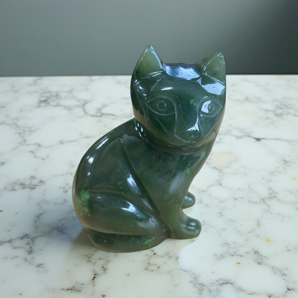 Jade Sitting Cat