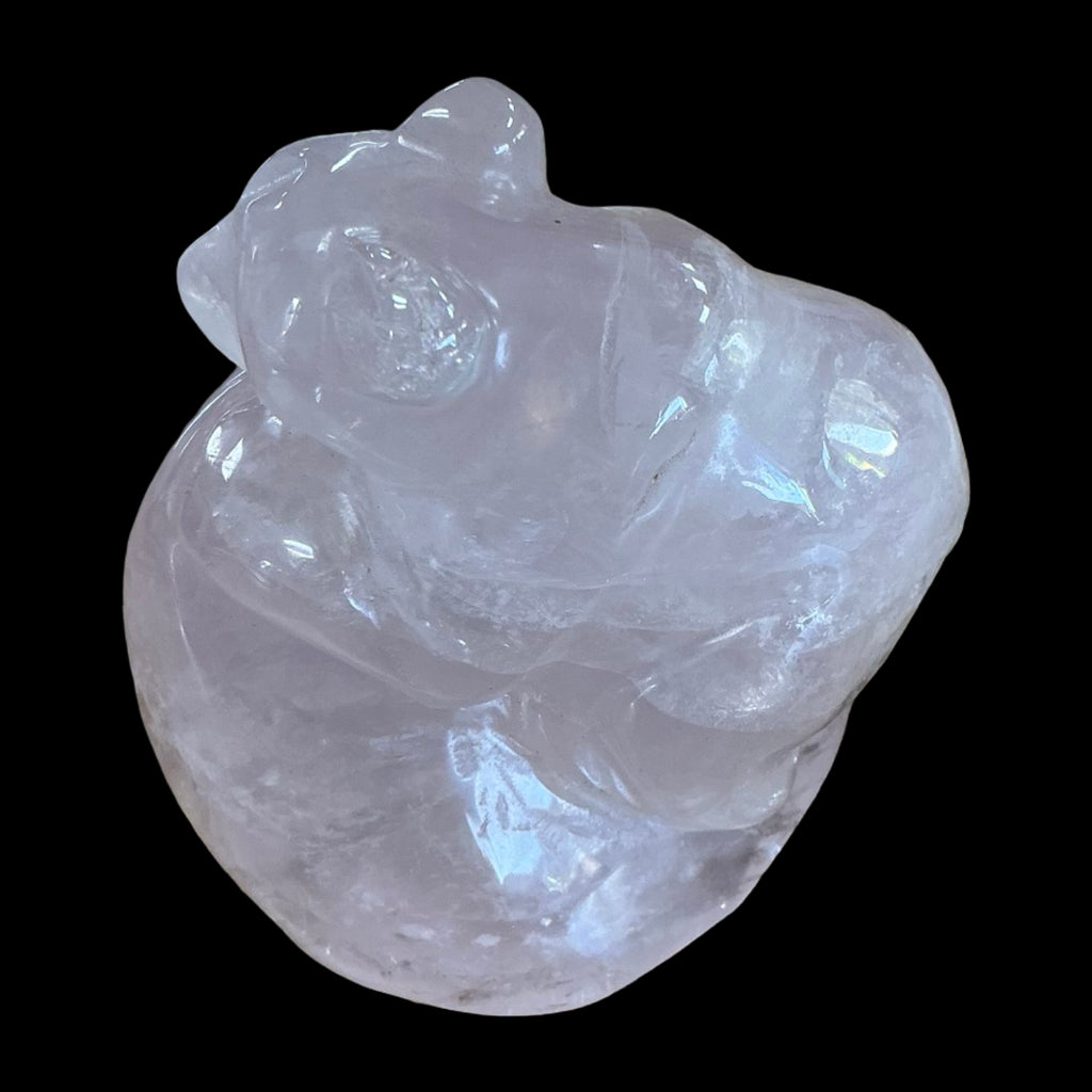 Rose Quartz Bears on base