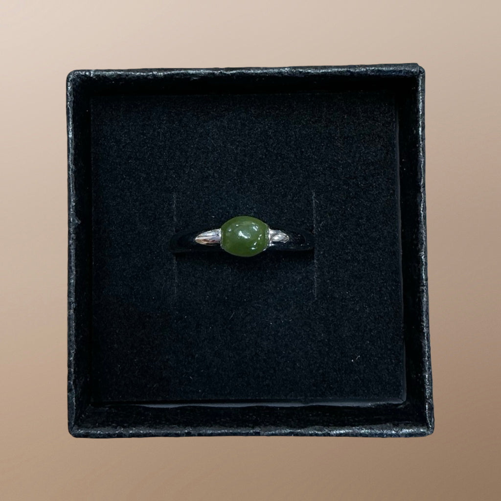 Silver Jade Ring