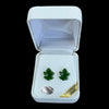 Jade Maple Leaf Studs