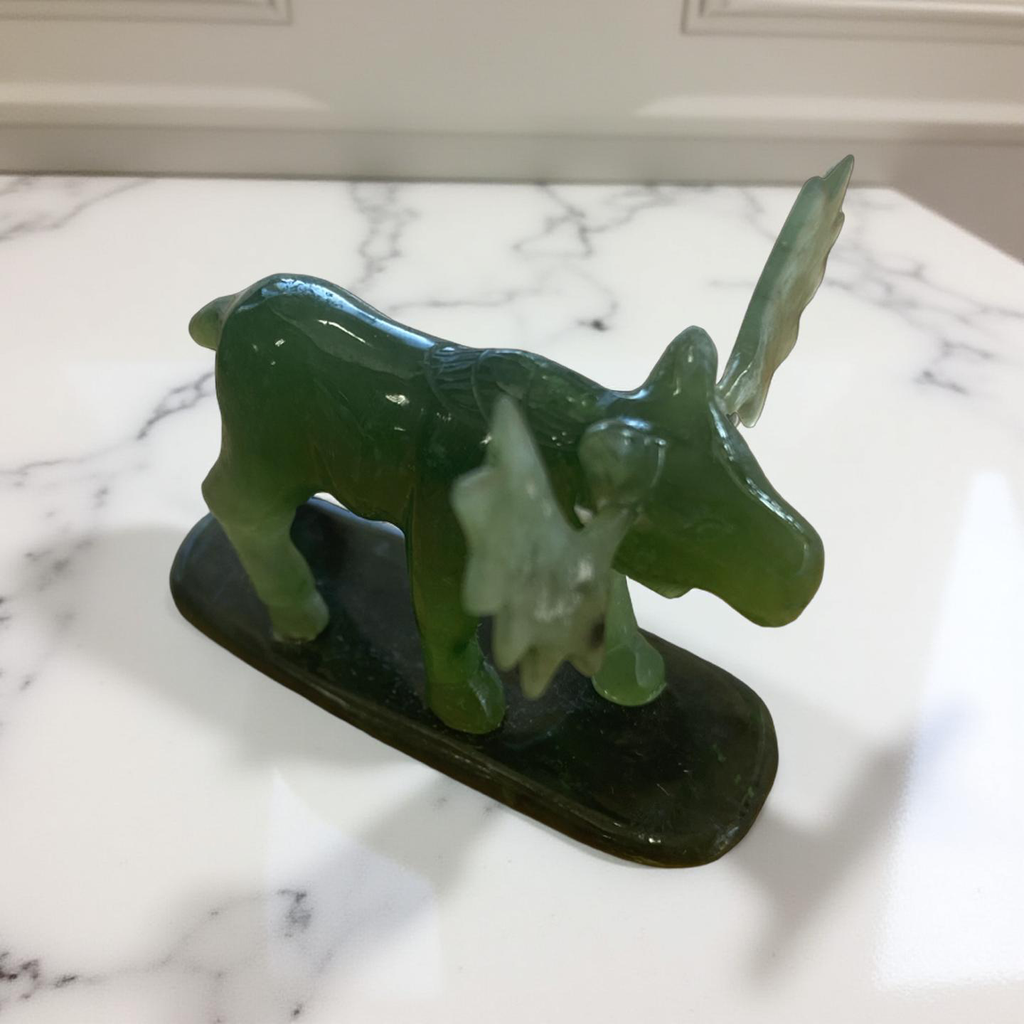 Jade Moose with base