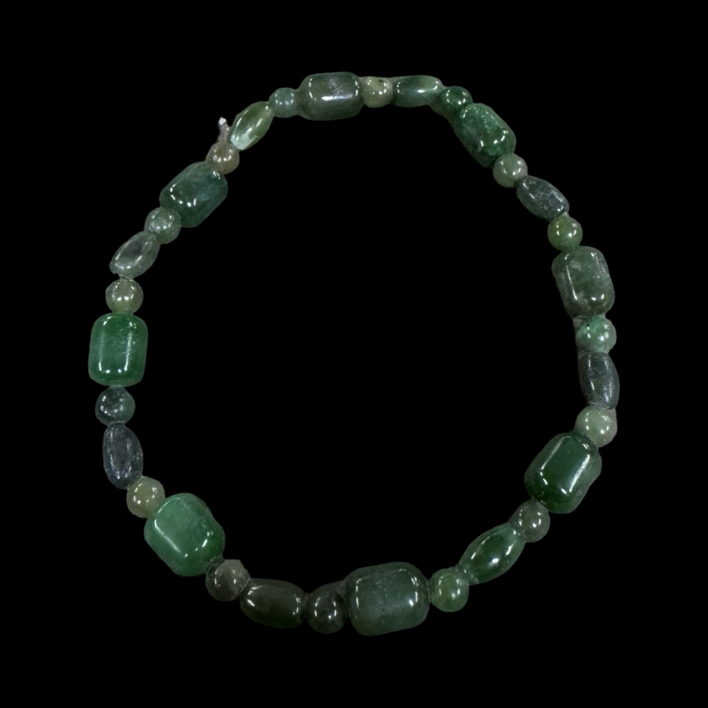 Mixed jade beaded bracelets