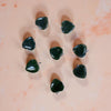 Jade Heart with Silver Bale