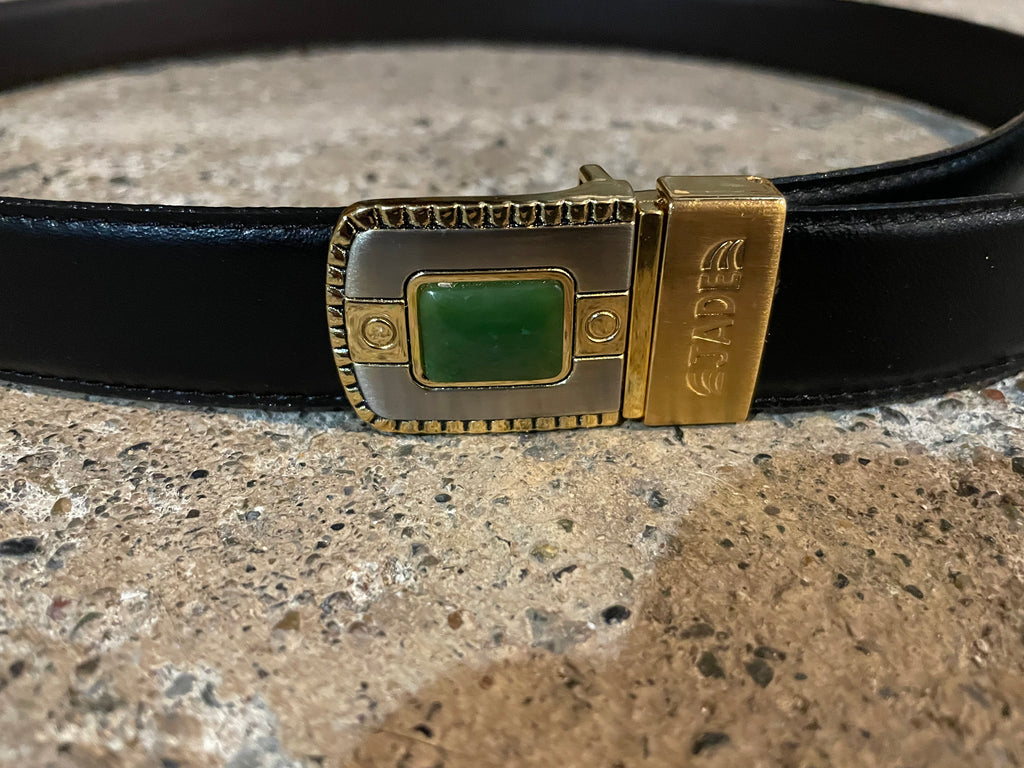 Jade Belt Buckle with Belt