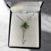 Jade Key Silver Necklaces