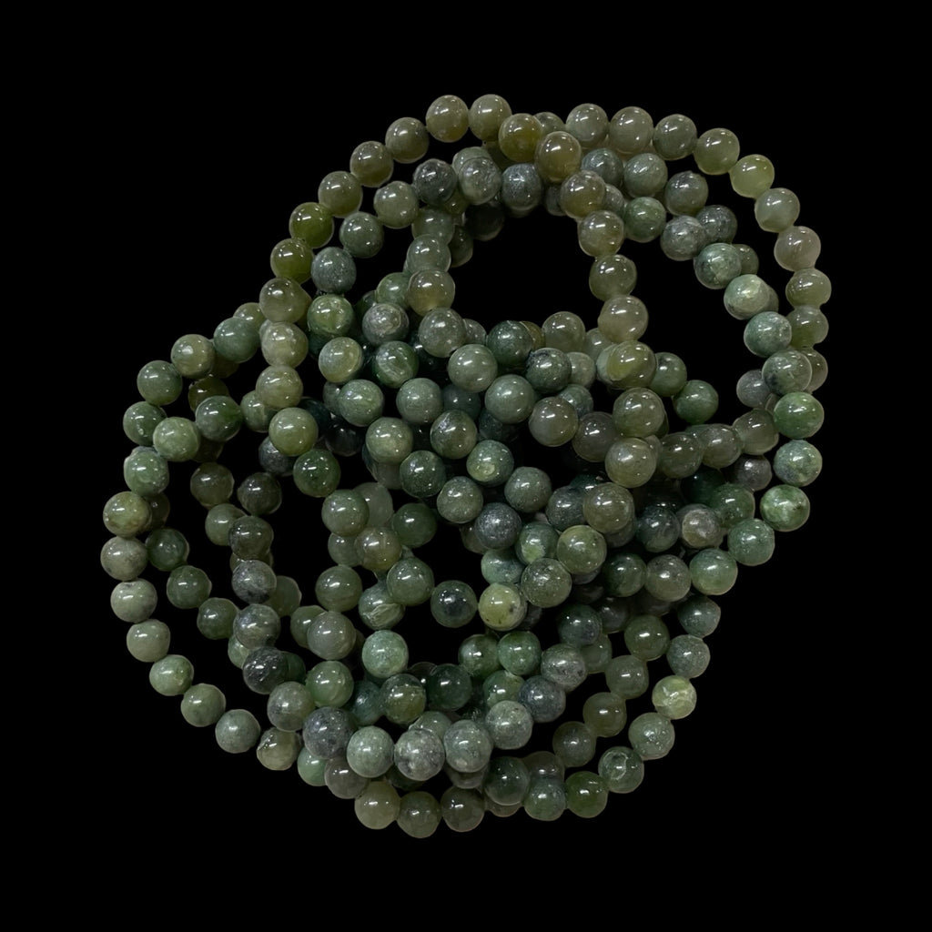 Jade beaded bracelet
