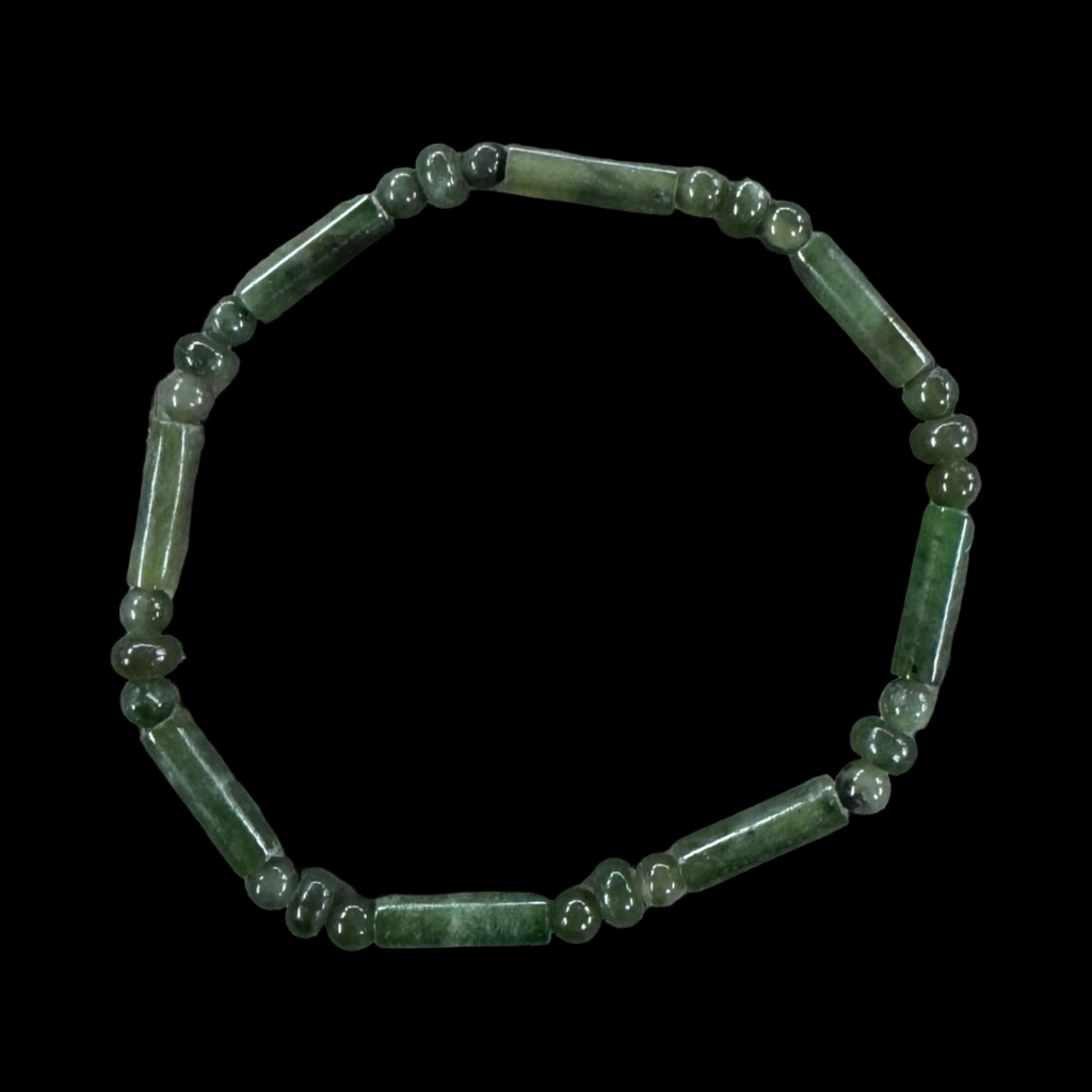 Mixed jade beaded bracelets