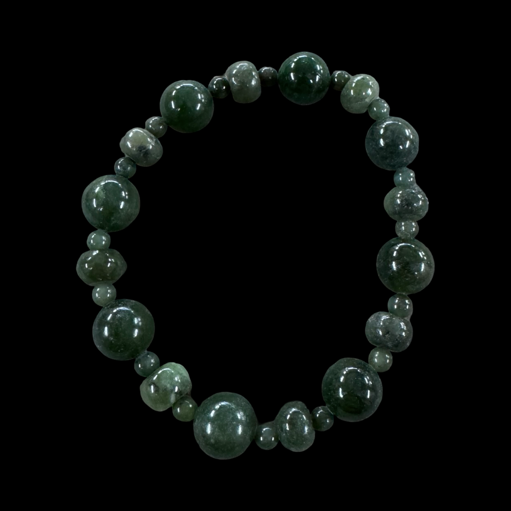 Mixed jade beaded bracelets