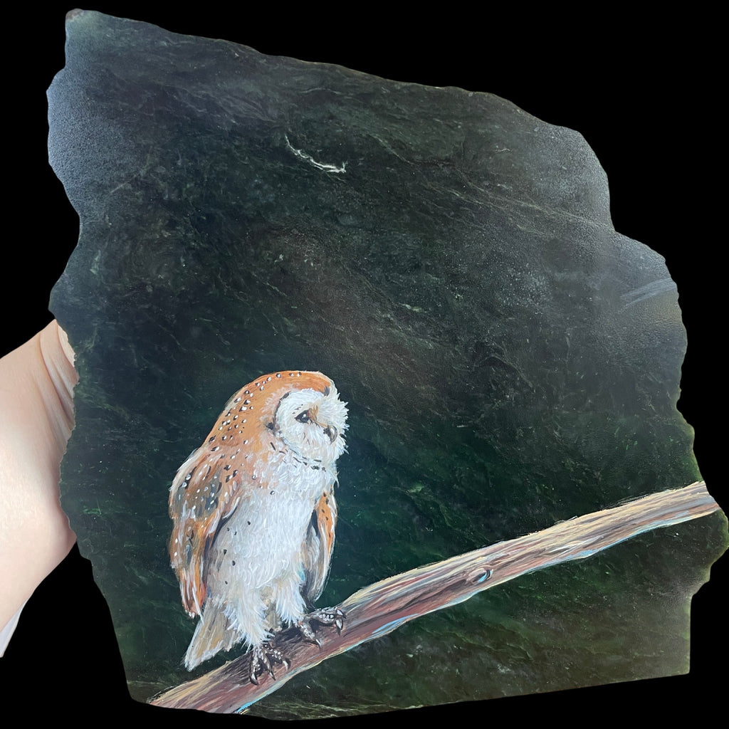 Barn Owl on Jade