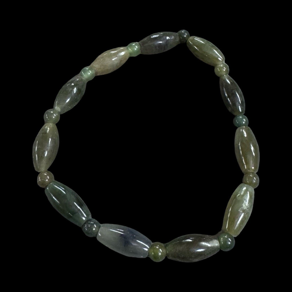 Mixed jade beaded bracelets