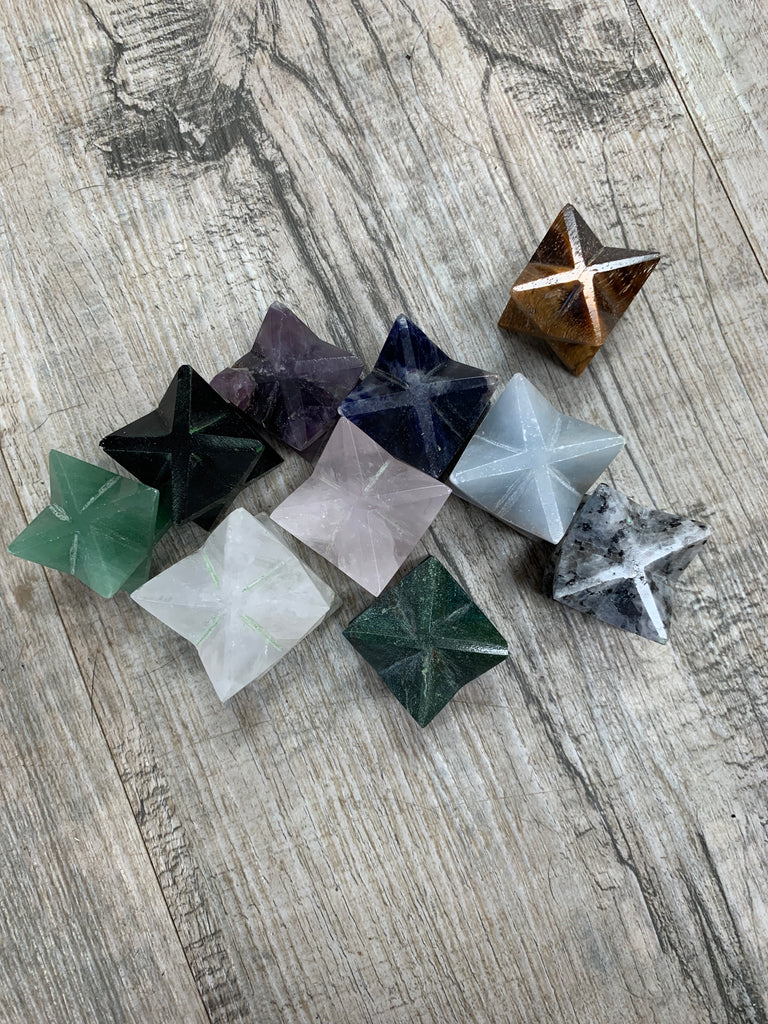 Variety of Gemstone Merkaba