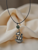 Mushroom Necklace with Jade beads