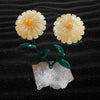 Stone Flower on Amethyst Base