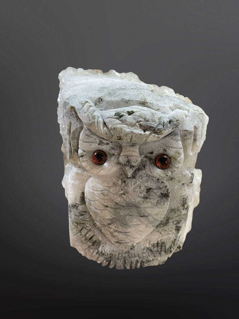 Quartz Owl Paperweight