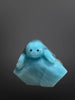Stone Sloth - Amazonite or Zoisite with Ruby