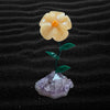 Stone Flower on Amethyst Base