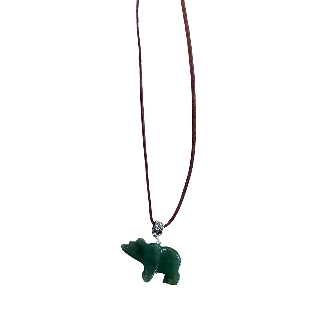 Jade Bear Necklace