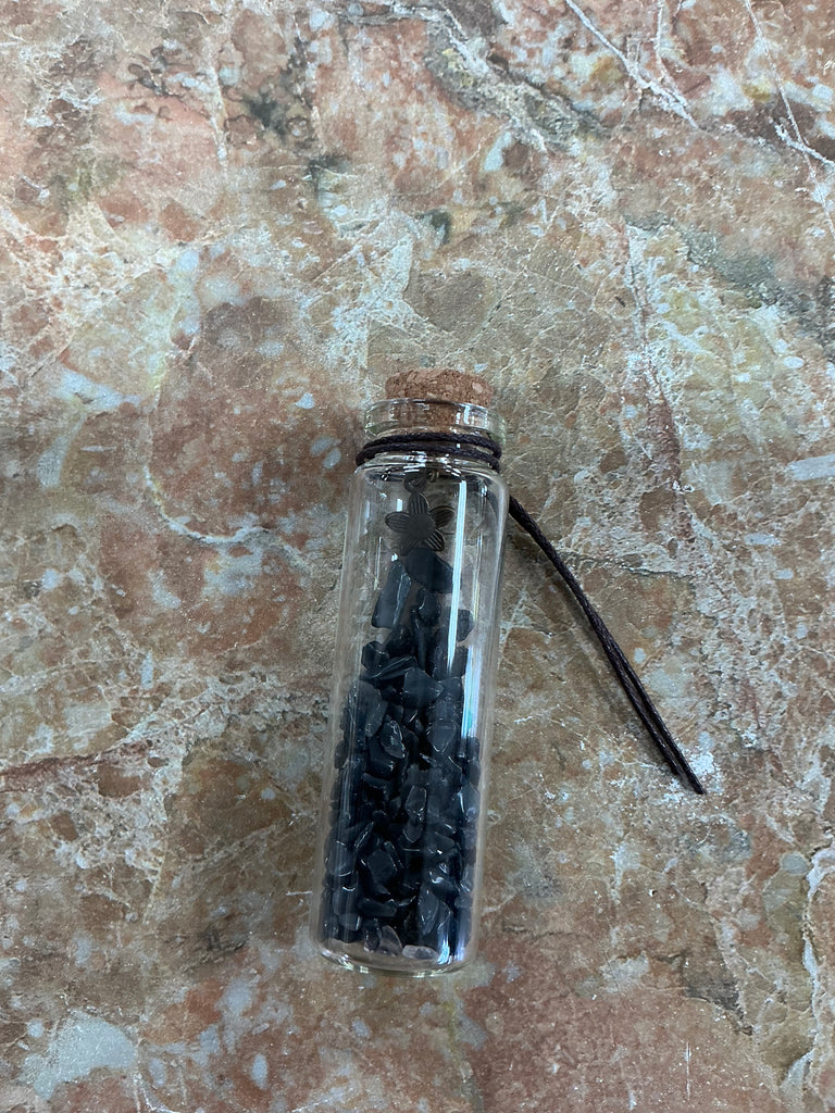 Gem Bottle with Charm - sold individually