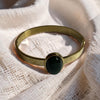 Jade and Stainless Steel Bracelet