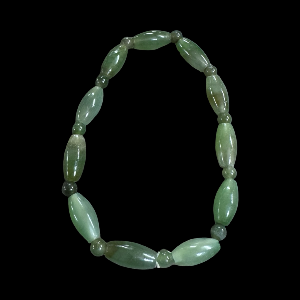 Mixed jade beaded bracelets