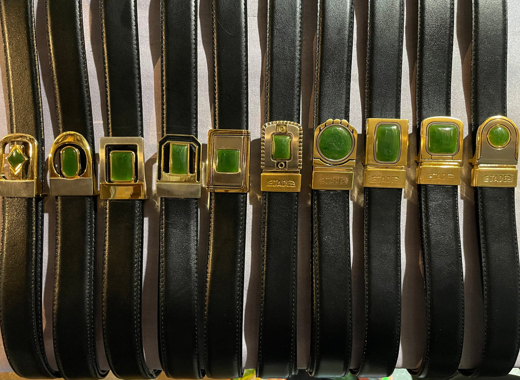 Jade Belt Buckle with Belt