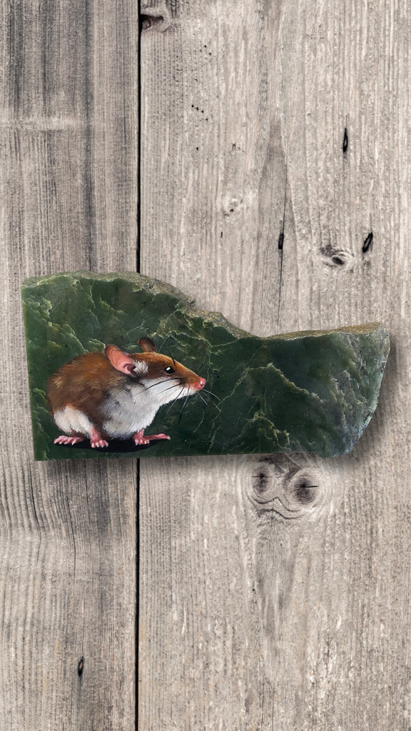 Big Mouse Painting on Jade