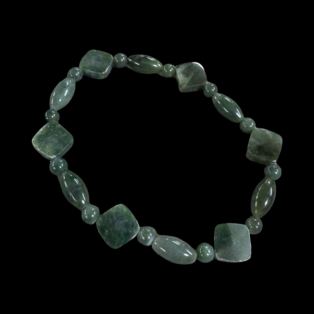 Mixed jade beaded bracelets