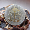 Selenite disks with design